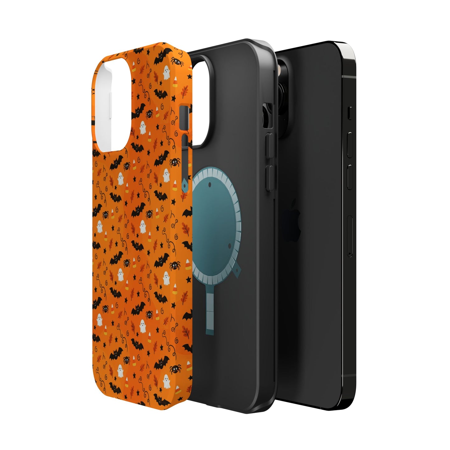 Boo-tiful Halloween Bat & Ghost iPhone Case
