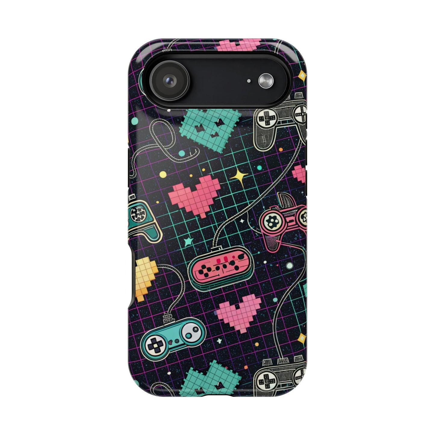 Retro Gamer Inspired Phone Case – Durable Dual-Layer iPhone Case with MagSafe