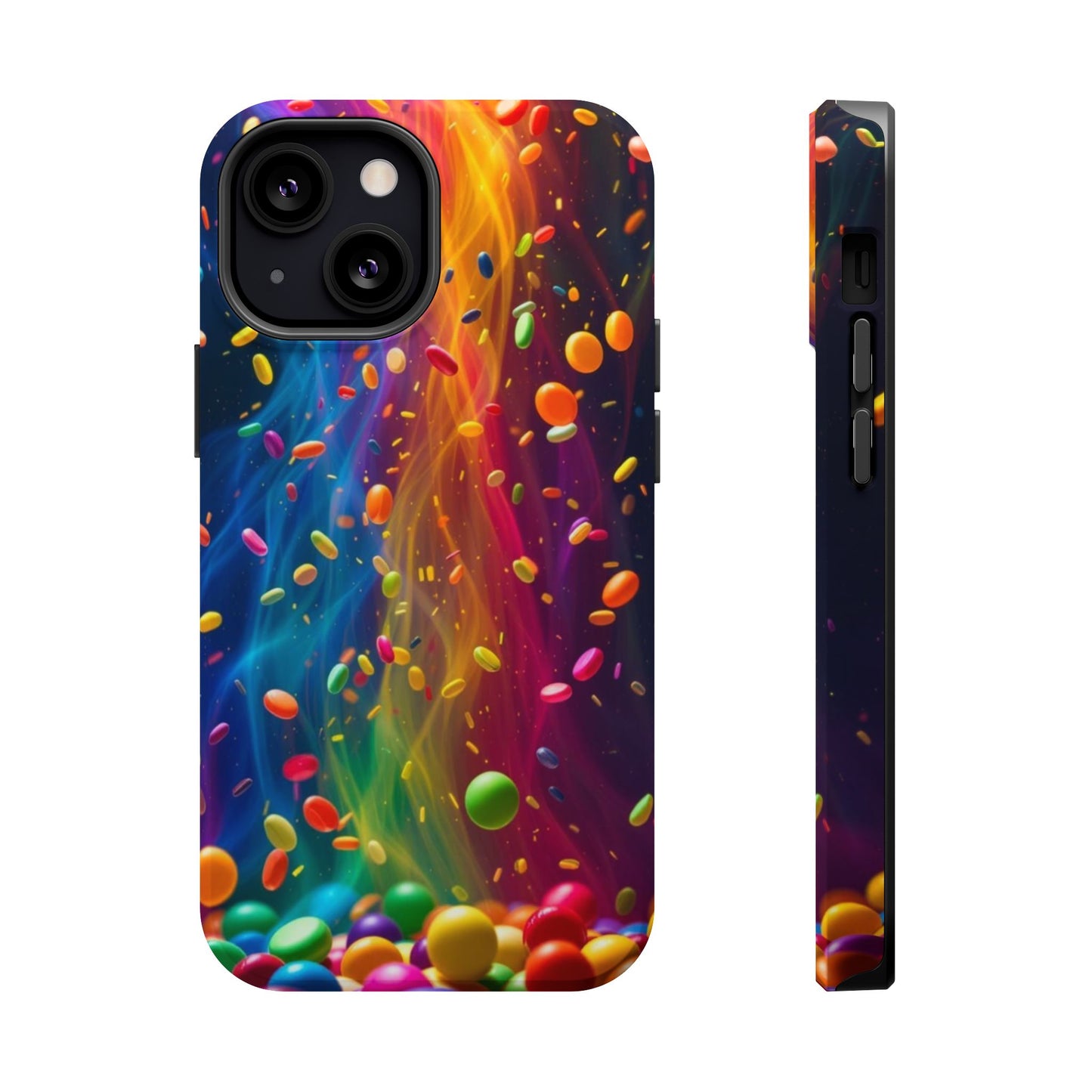 Rainbow Candy Rain iPhone Tough Case