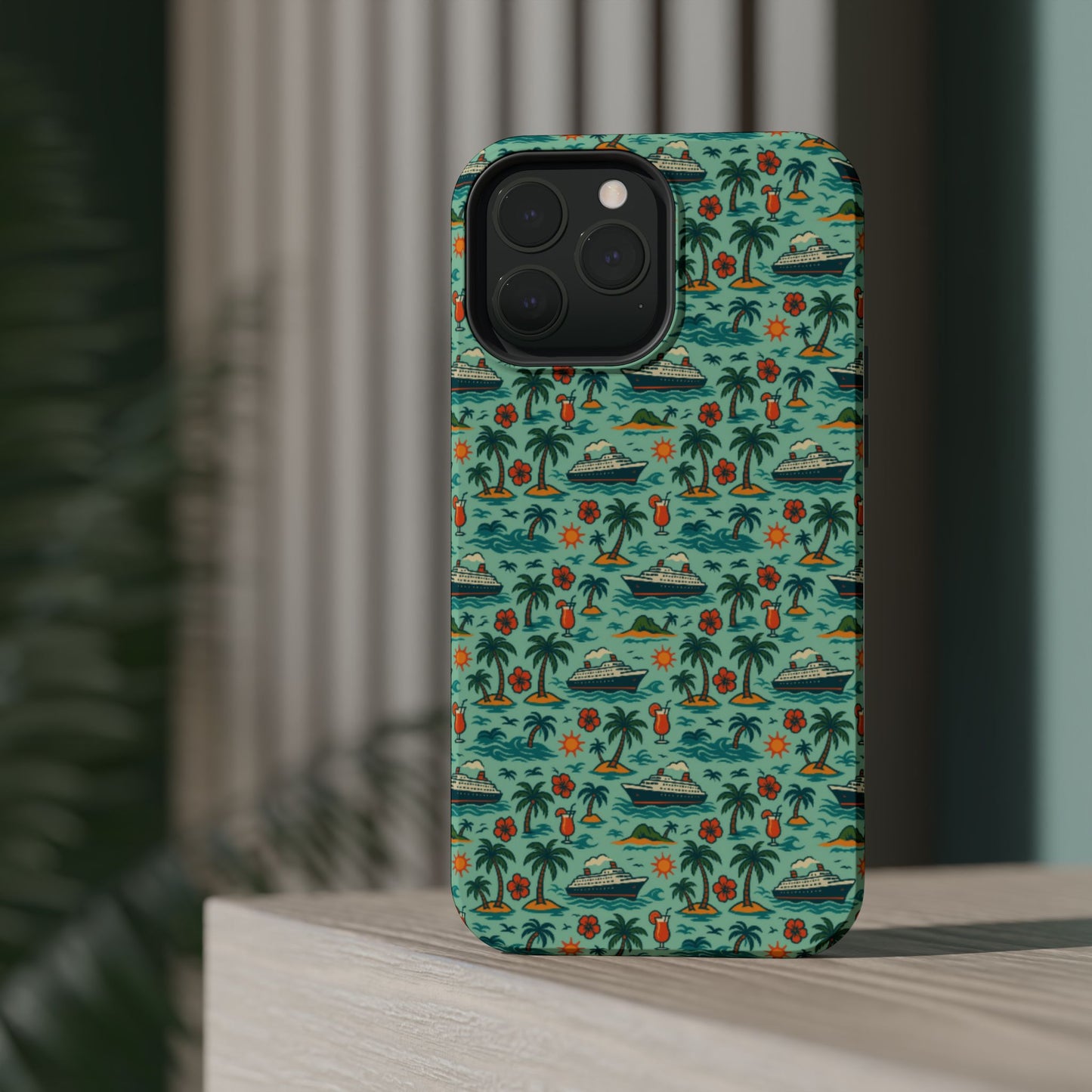 Tropical Cruise Tough iPhone Case
