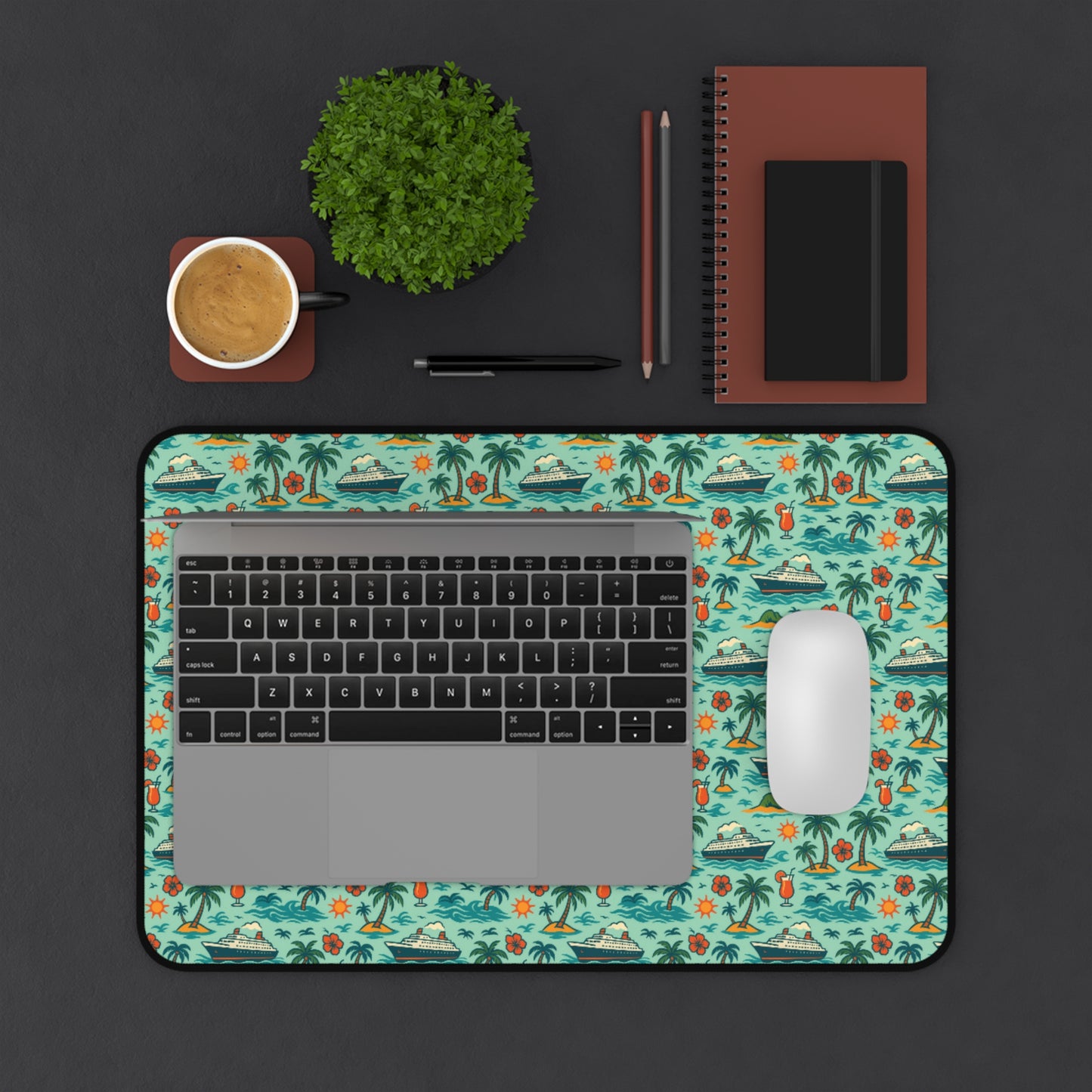 Desk Mat - Tropical Cruise Design
