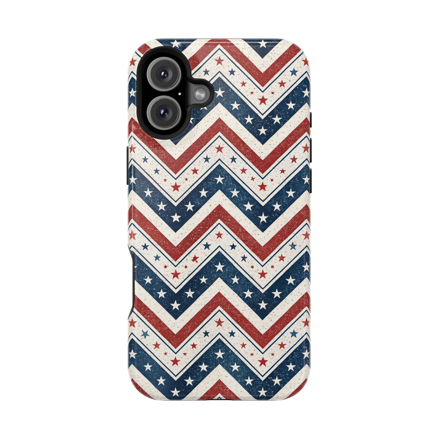 iPhone Tough Case - Vintage Stars and Stripes Design