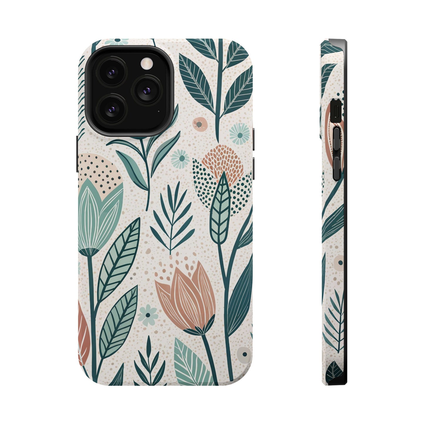 Swedish Inspired Floral design iPhone Tough Case