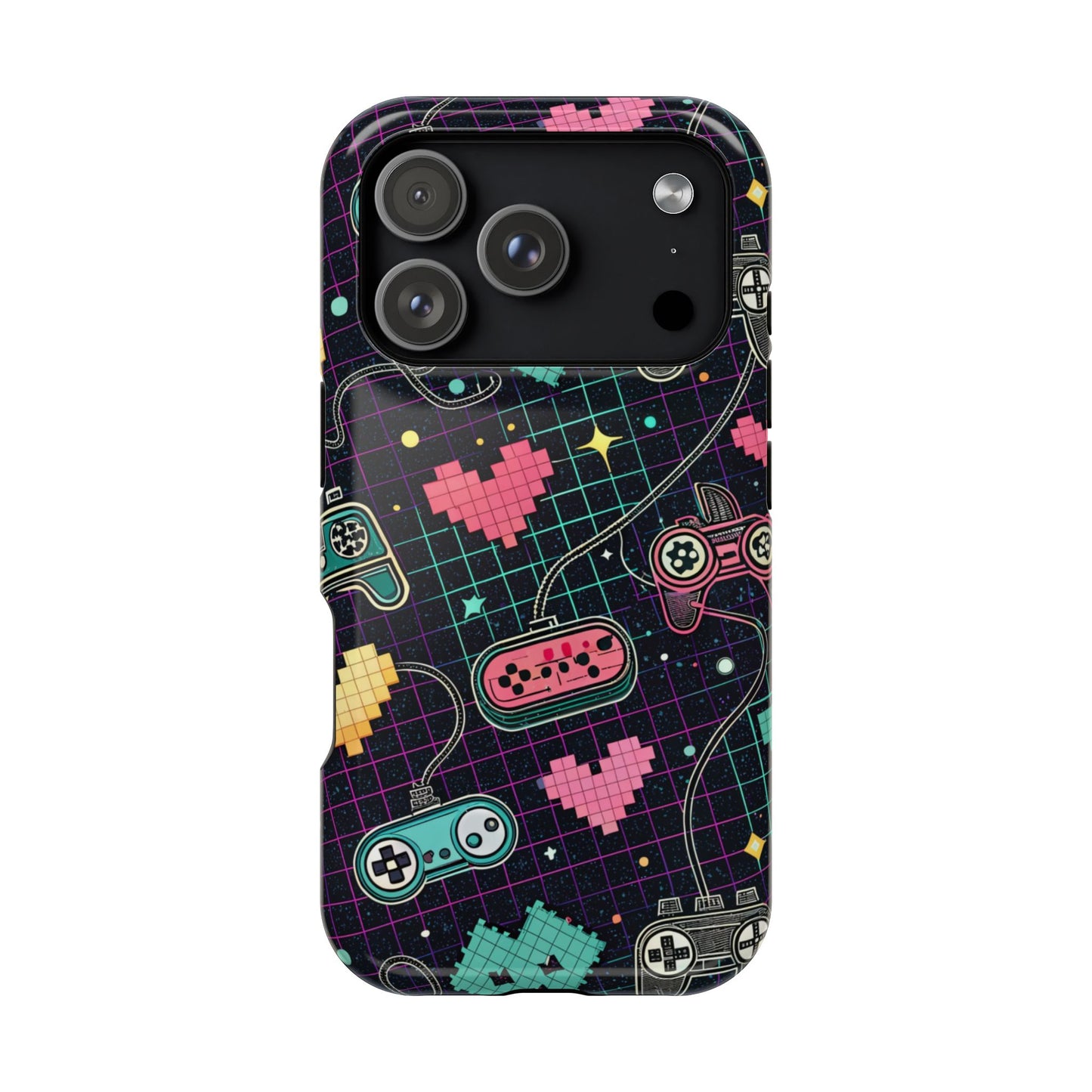 Retro Gamer Inspired Phone Case – Durable Dual-Layer iPhone Case with MagSafe