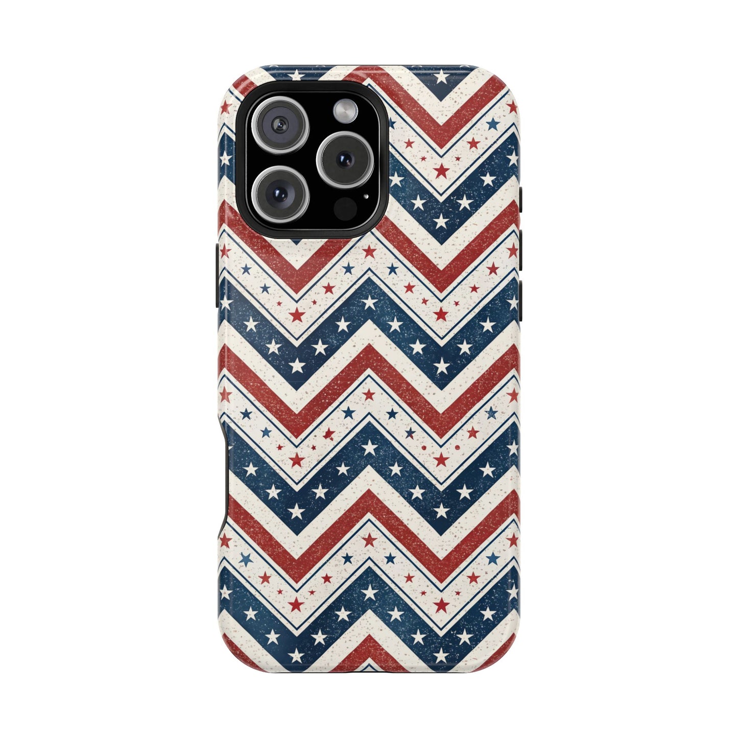 iPhone Tough Case - Vintage Stars and Stripes Design