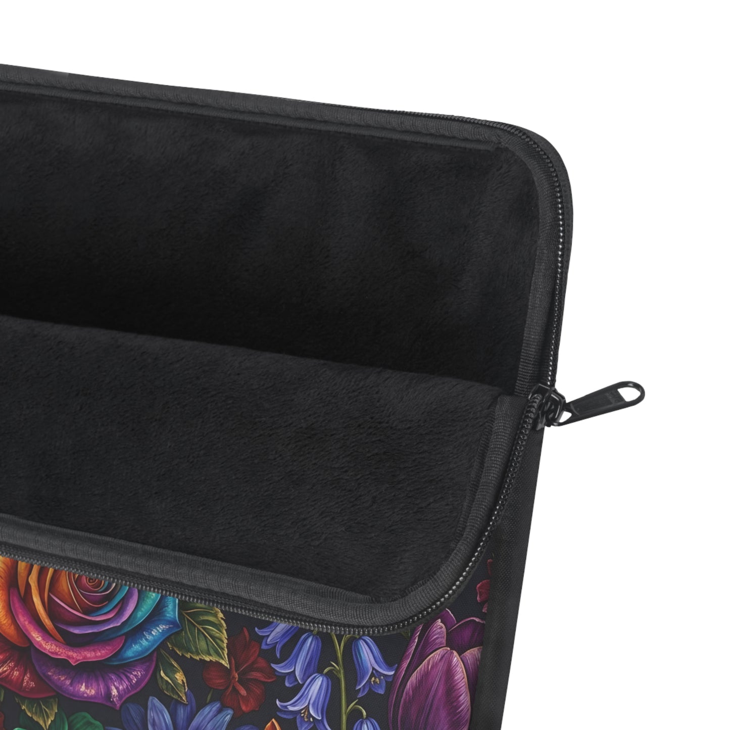 Rainbow Rose Laptop Sleeve — Floral Rainbow Protective Case
