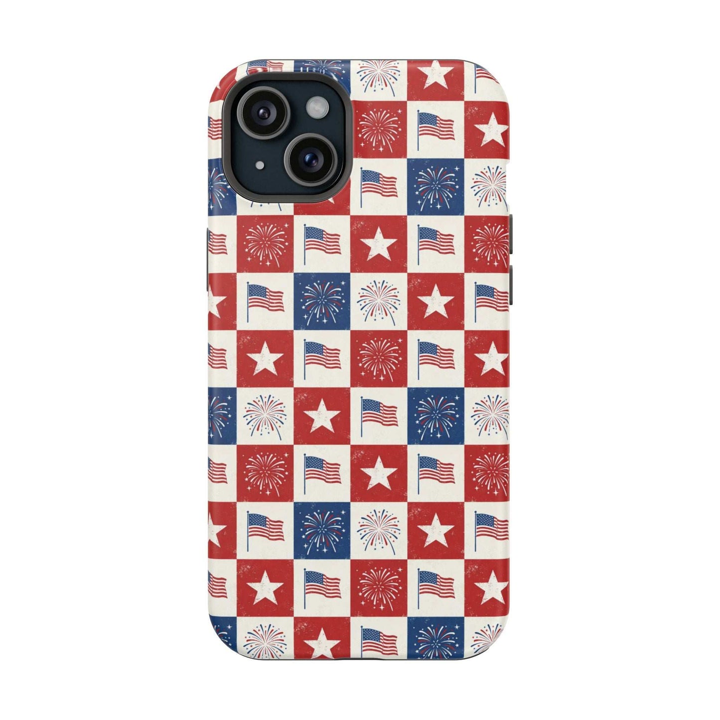 4th of July Patriotic iPhone Case — Magnetic Impact-Resistant