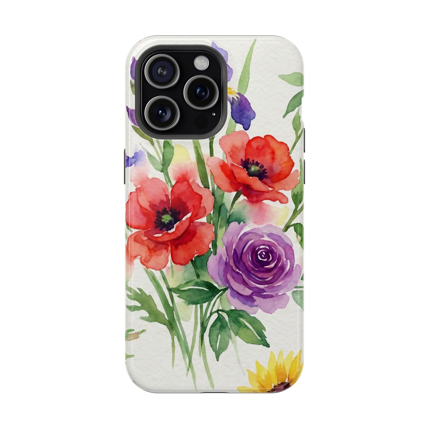 iPhone Case — Watercolor Bouquet Magnetic Impact-Resistant Case