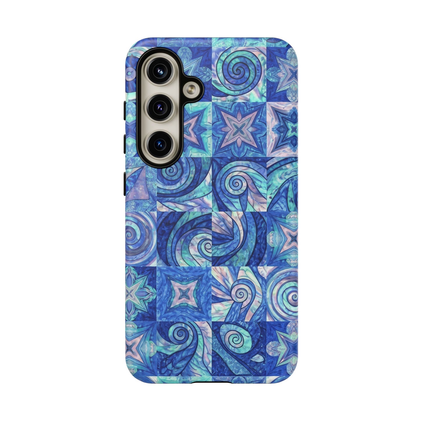 Sea Blue Abstract Samsung Tough Phone Case