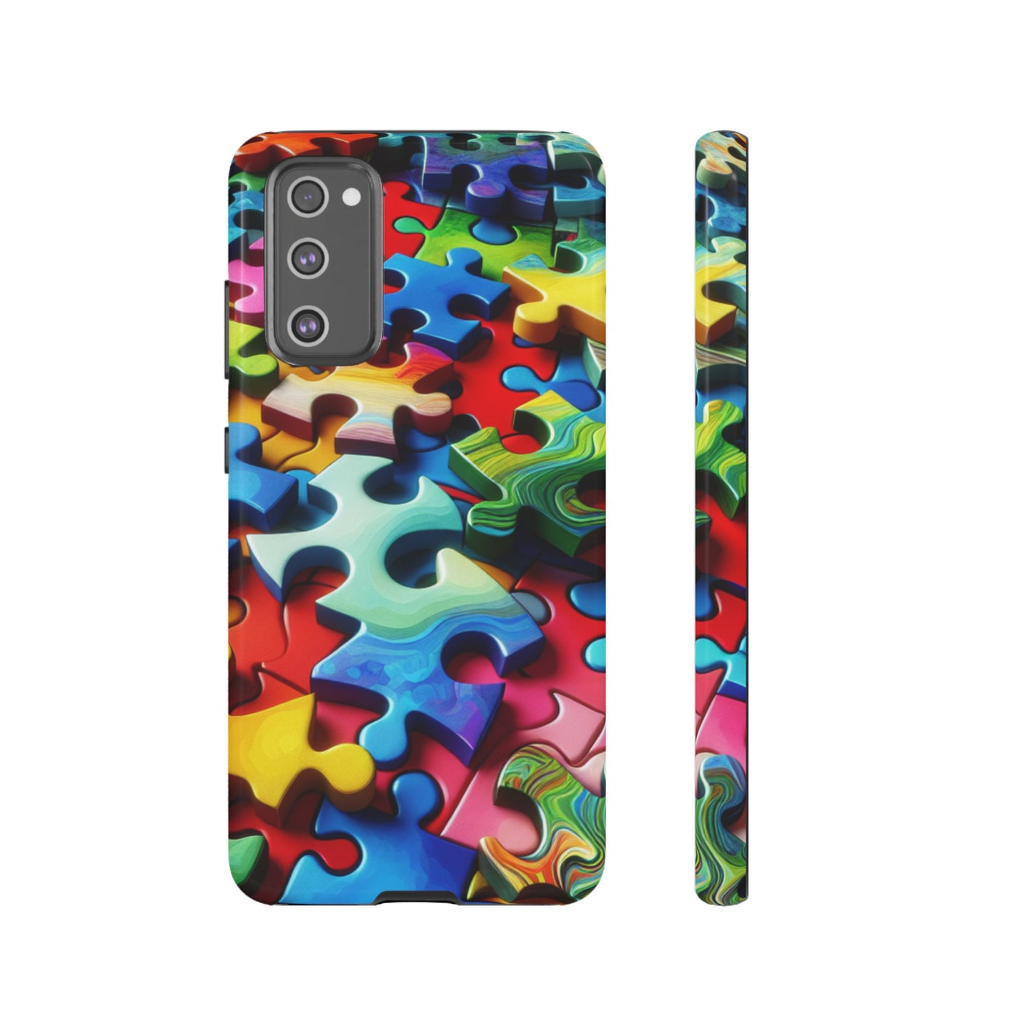 Rainbow Puzzle Design Samsung Tough Case