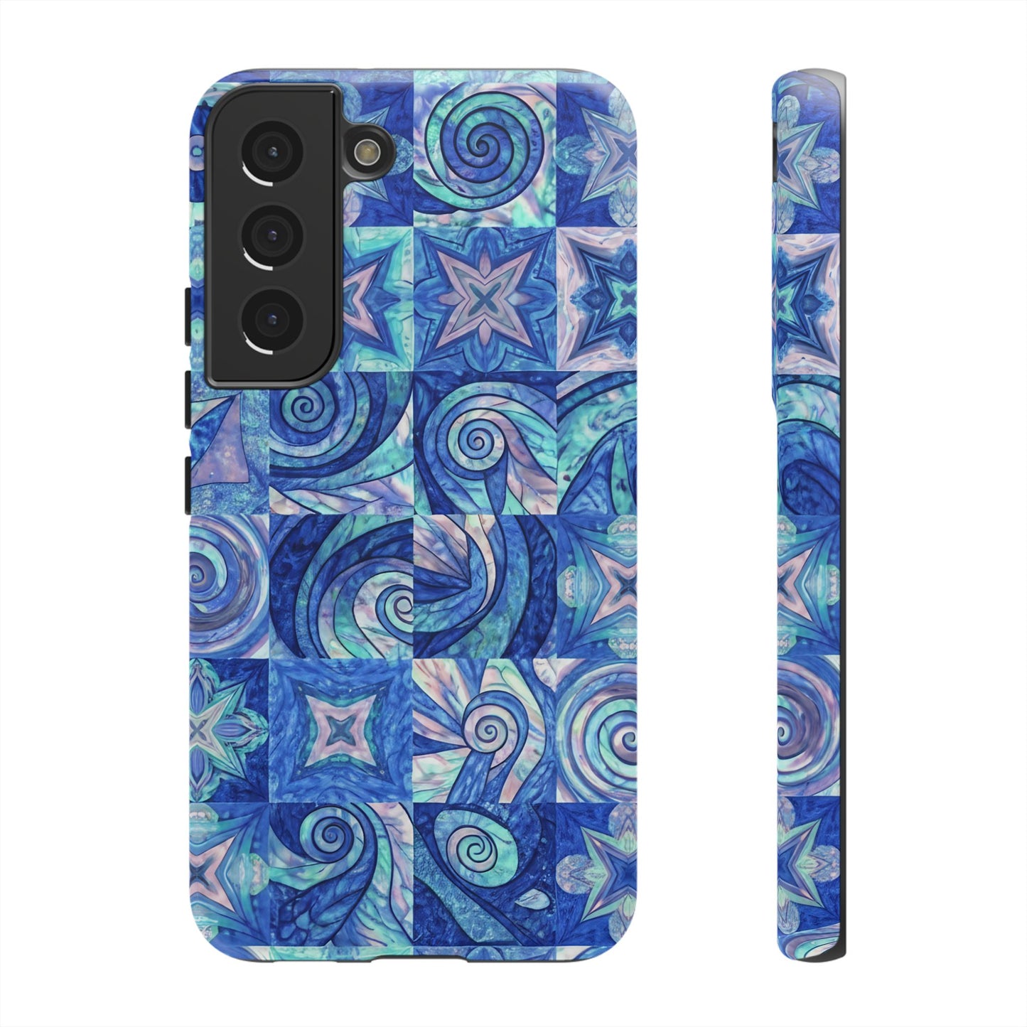 Sea Blue Abstract Samsung Tough Phone Case