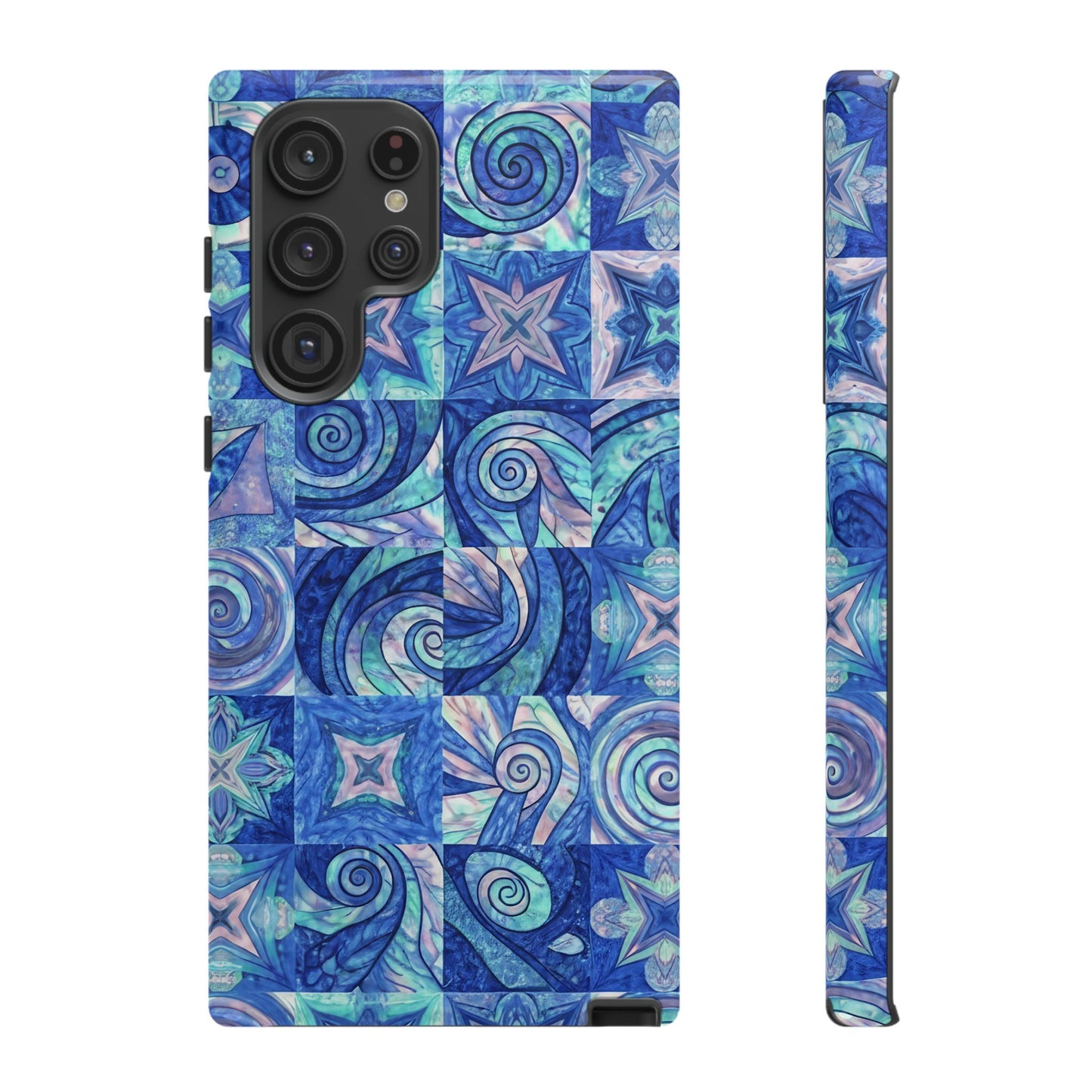 Sea Blue Abstract Samsung Tough Phone Case