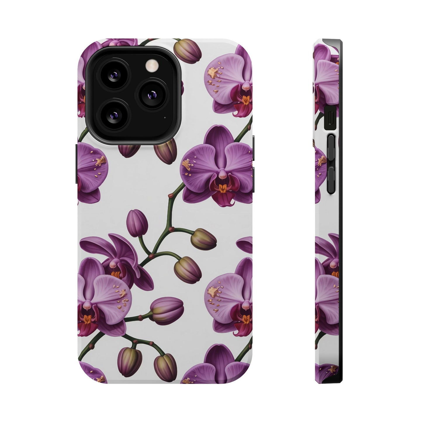 Purple Orchid Design iPhone Tough Case