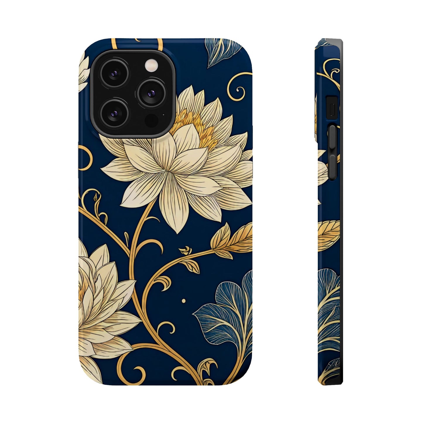 Golden Flower Design iPhone Tough Case