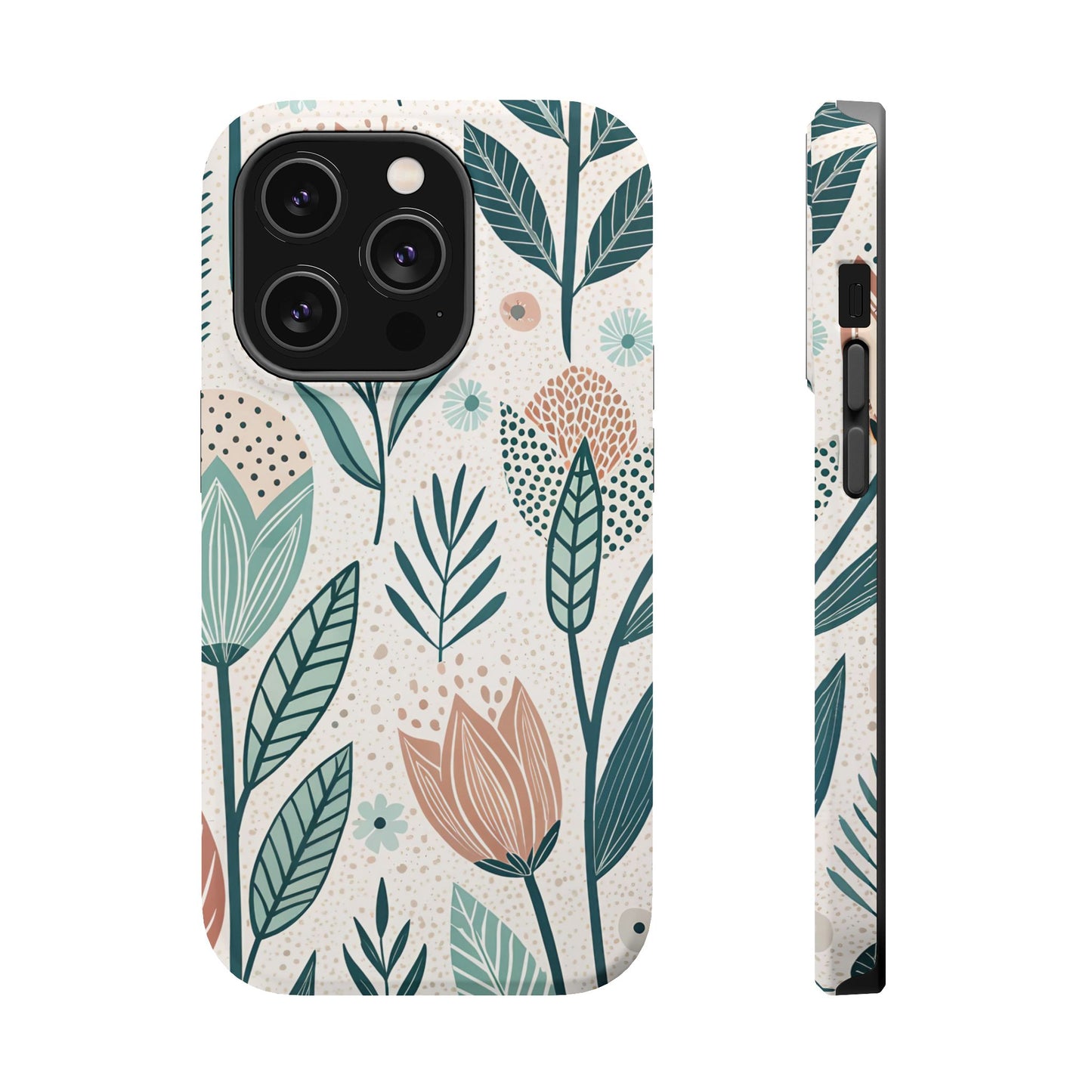 Swedish Inspired Floral design iPhone Tough Case