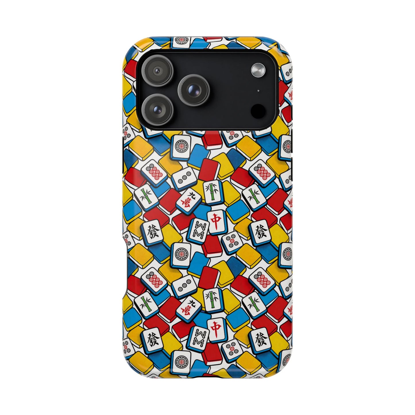 Mahjong-Inspired Vibrant iPhone Case — Magnetic Impact-Resistant