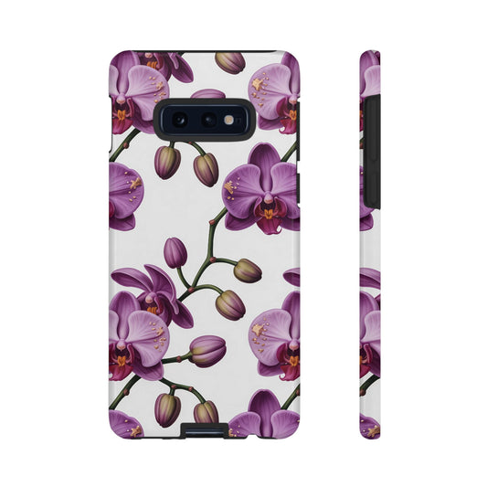 Purple Orchid Design Samsung Tough Case