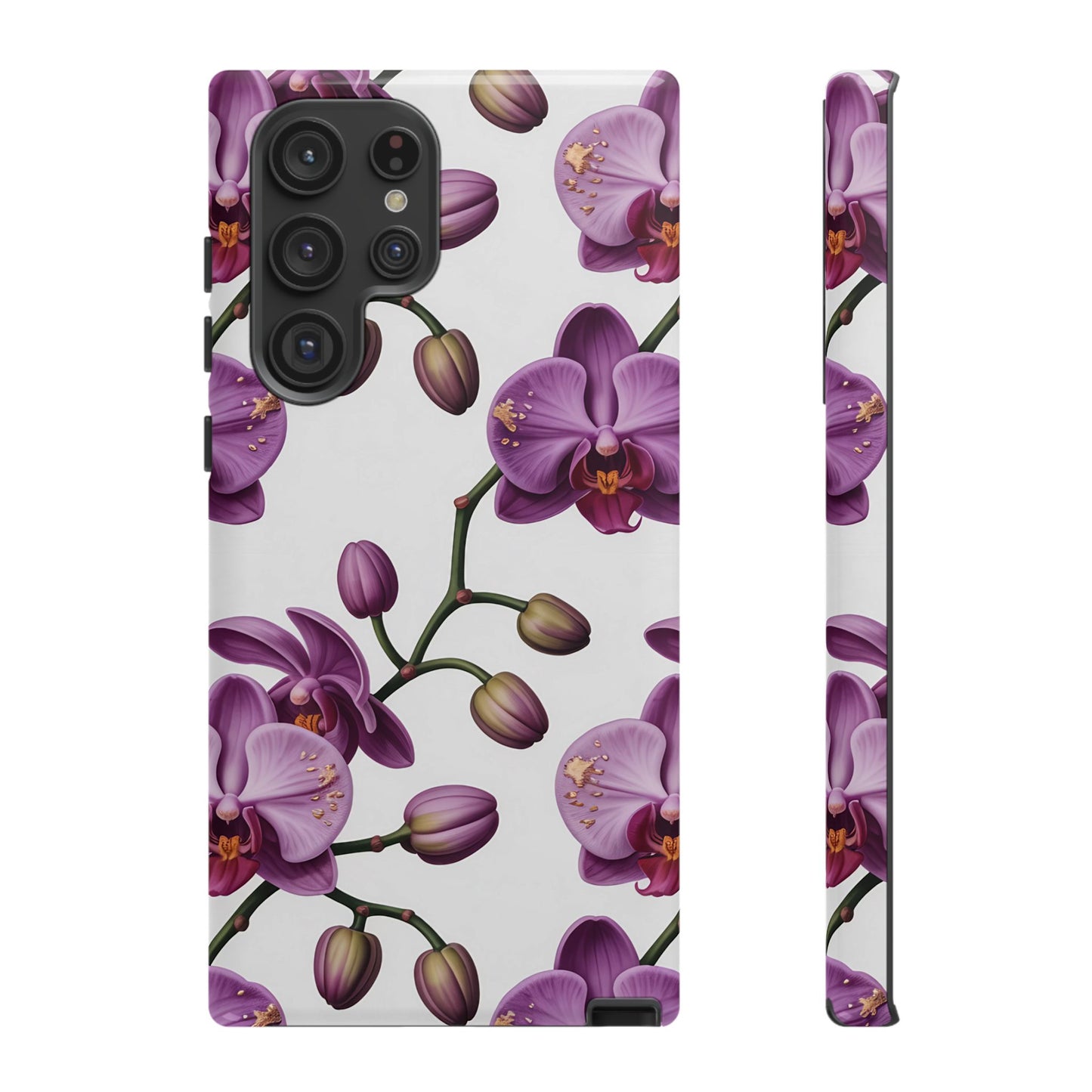 Purple Orchid Design Samsung Tough Case