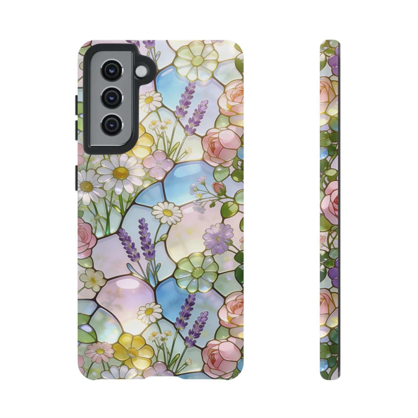 Floral Stained Glass Samsung Phone Case — Tough Cases