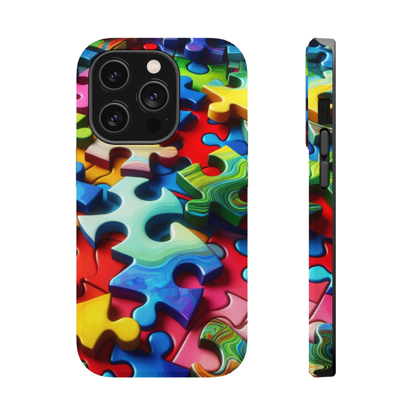Rainbow Puzzle iPhone Tough Case