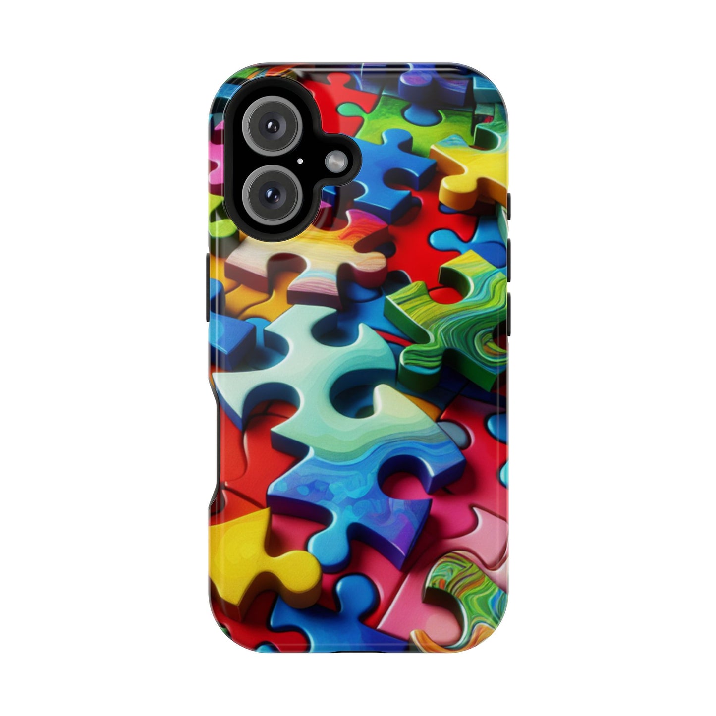 Rainbow Puzzle iPhone Tough Case