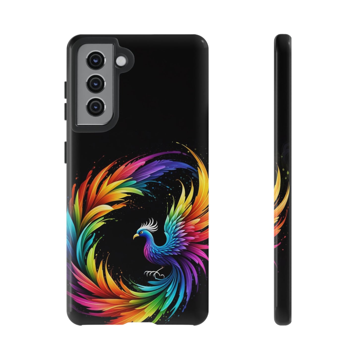 Rainbow Phoenix Design Samsung Phone Case