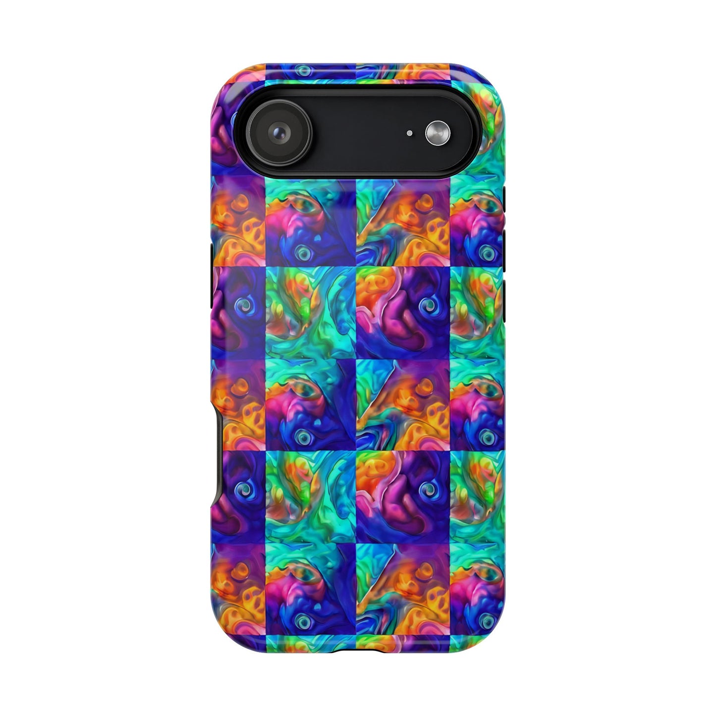 Abalone Swirl iPhone Case — Glowing Shell Impact-Resistant Case