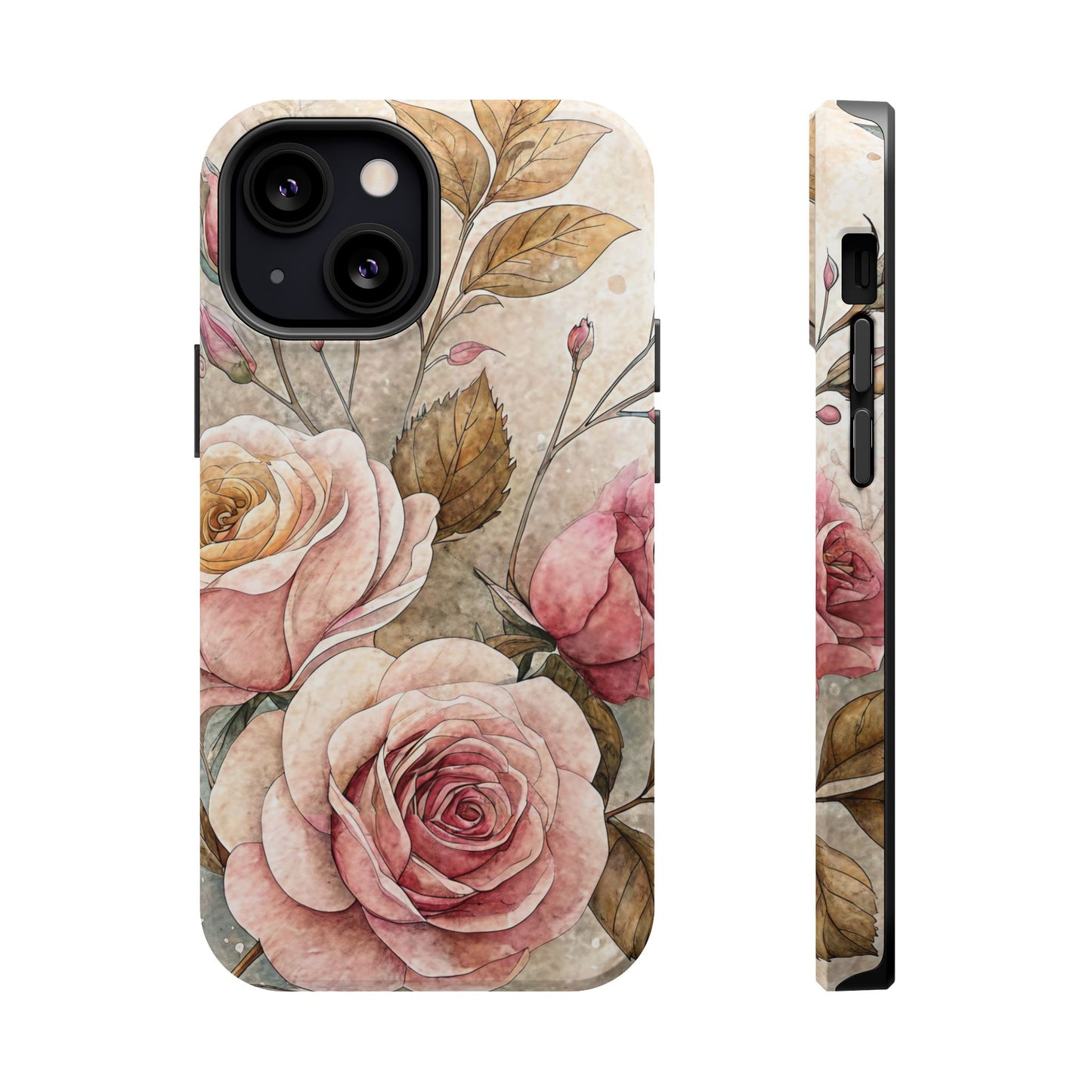 Vintage Rose iPhone Tough Case