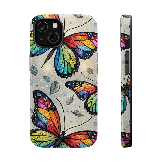 Rainbow Butterfly iPhone Tough Case