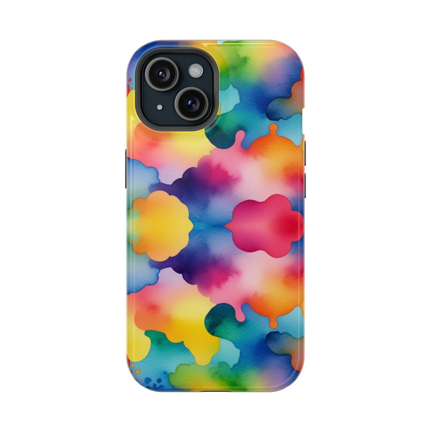 Watercolor Rainbow Clouds iPhone Tough Case