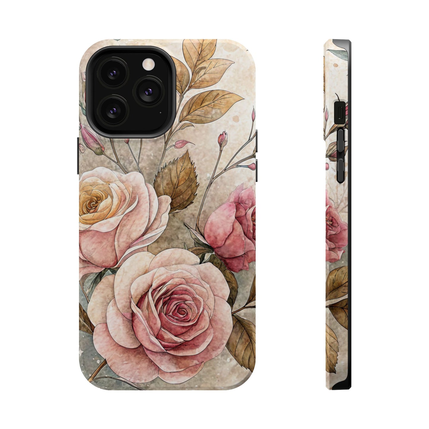 Vintage Rose iPhone Tough Case