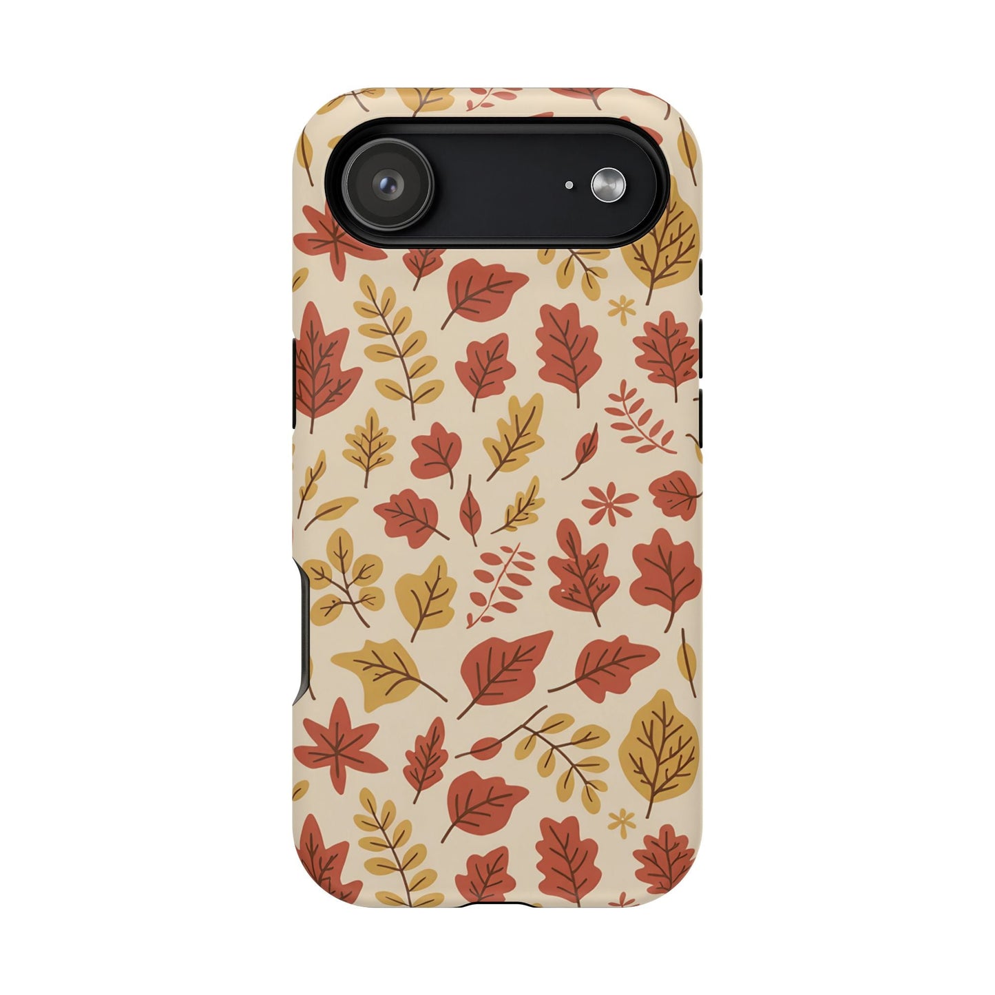 Fall Leaves iPhone tough case with autumn leaf design and durable protective layers