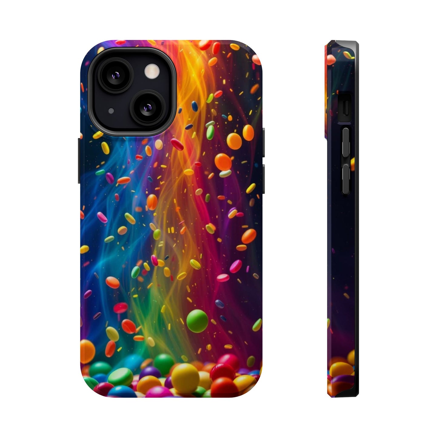 Rainbow Candy Rain iPhone Tough Case
