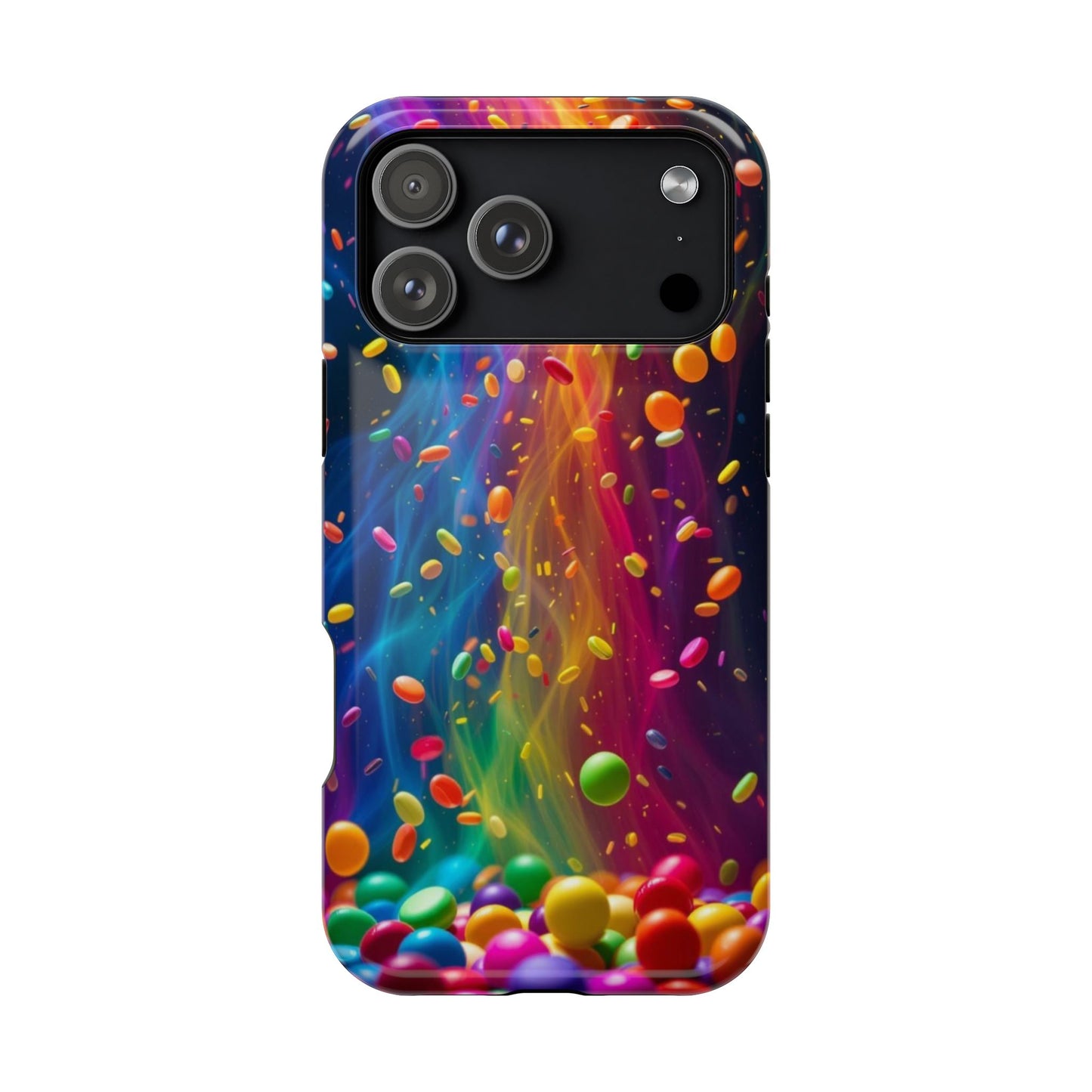 Rainbow Candy Rain iPhone Tough Case