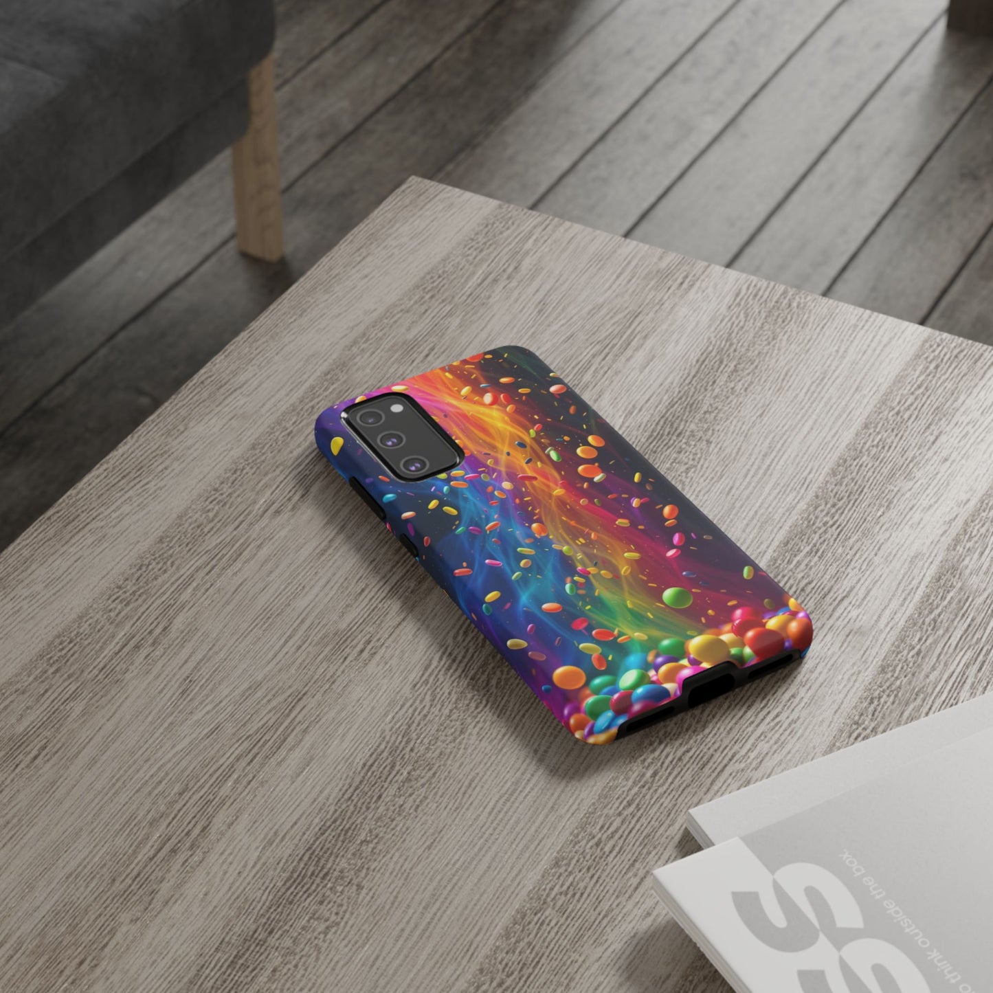 Rainbow Candy Rain Tough Phone Case
