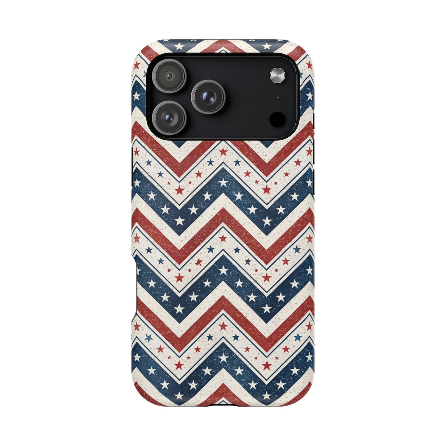 iPhone Tough Case - Vintage Stars and Stripes Design