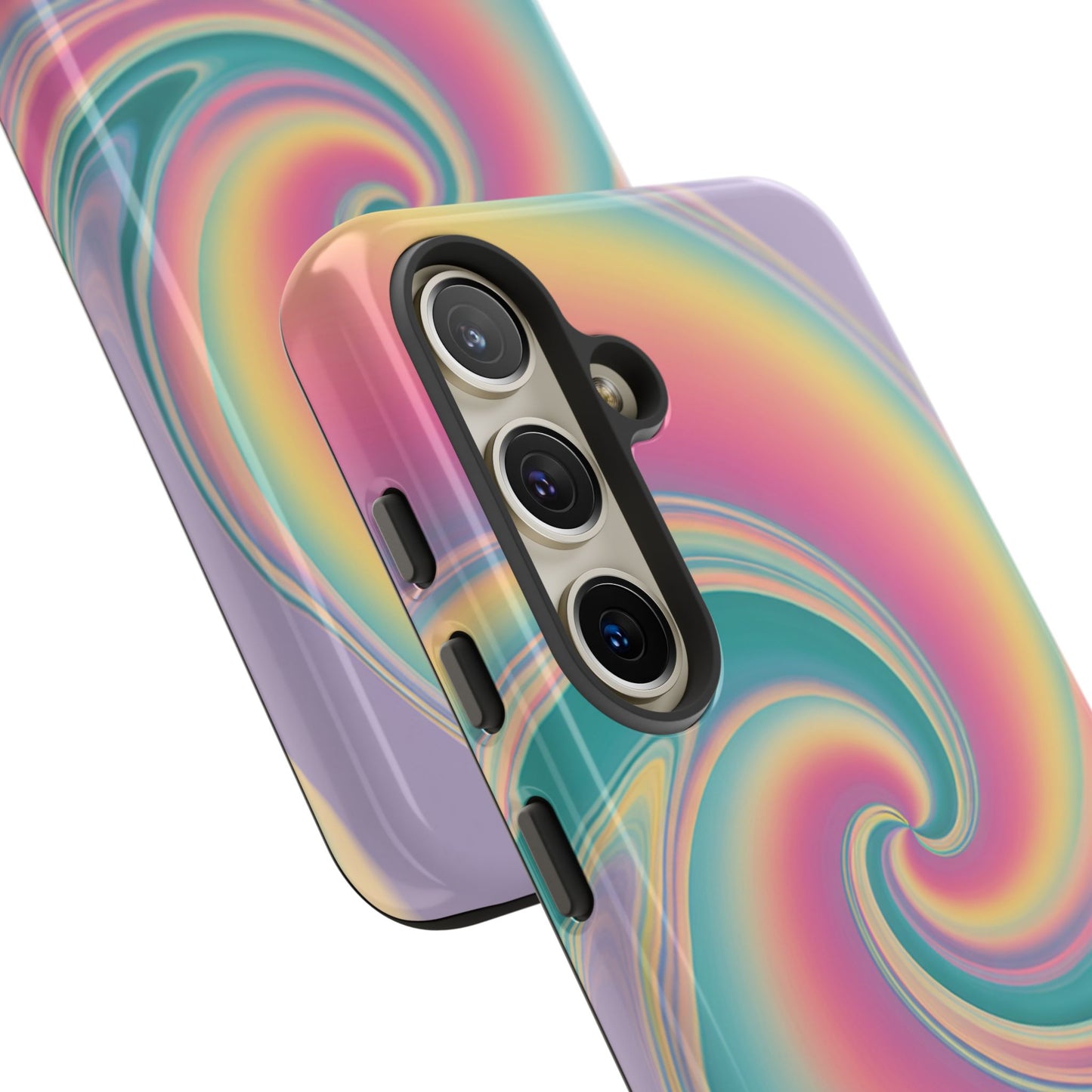 Cotton Candy Rainbow Swirl Design Samsung Tough Case