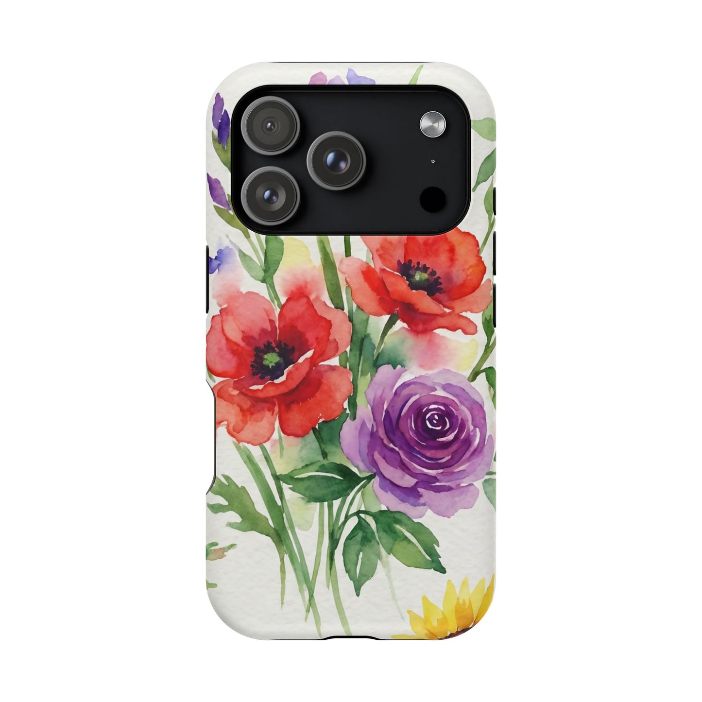iPhone Case — Watercolor Bouquet Magnetic Impact-Resistant Case