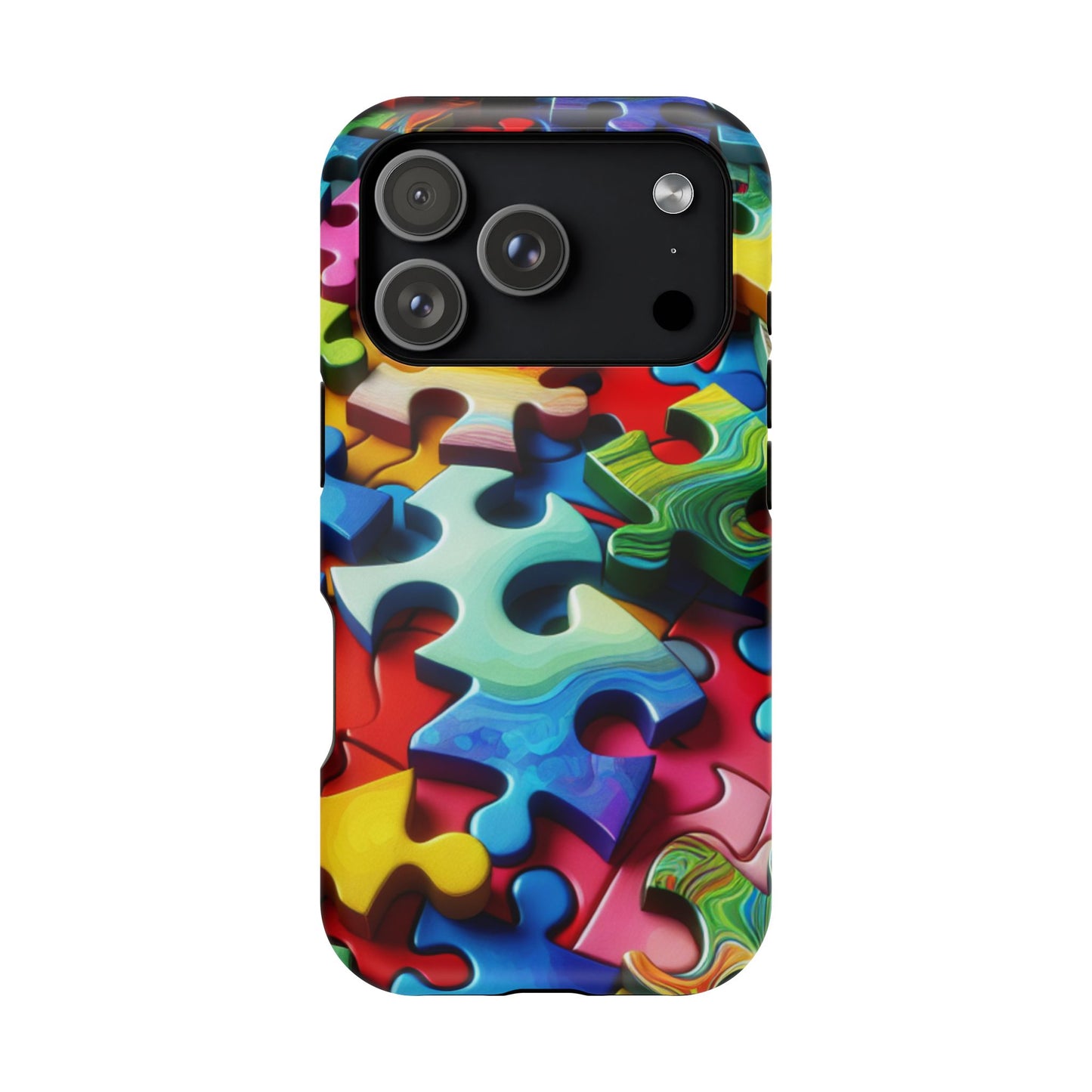 Rainbow Puzzle iPhone Tough Case