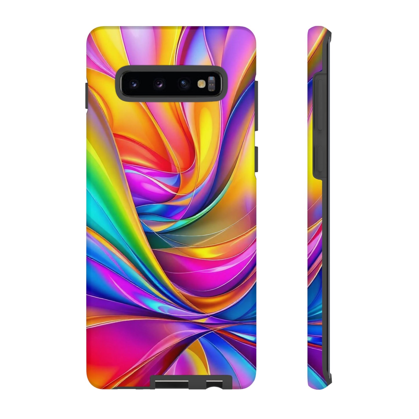 Deconstructed Rainbow Wave Samsung Tough Case