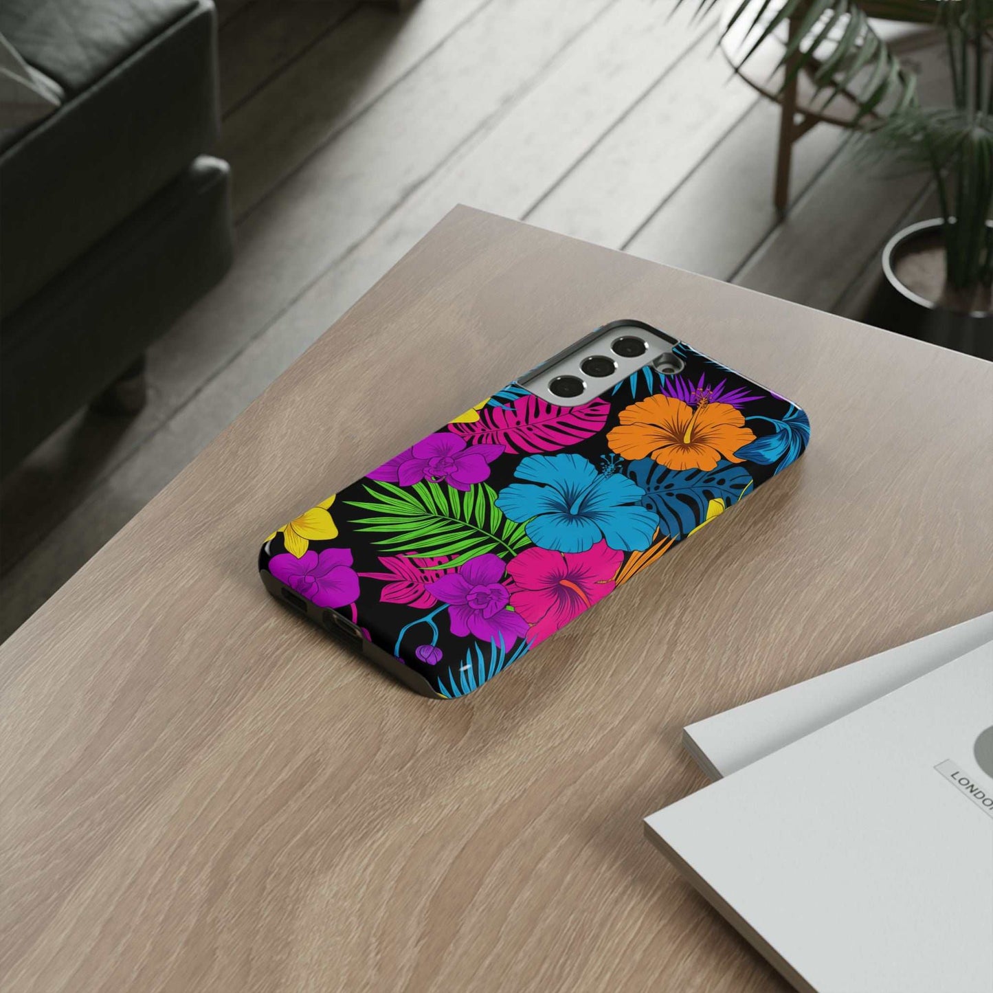 Modern Tropical Floral Design Samsung Phone Case