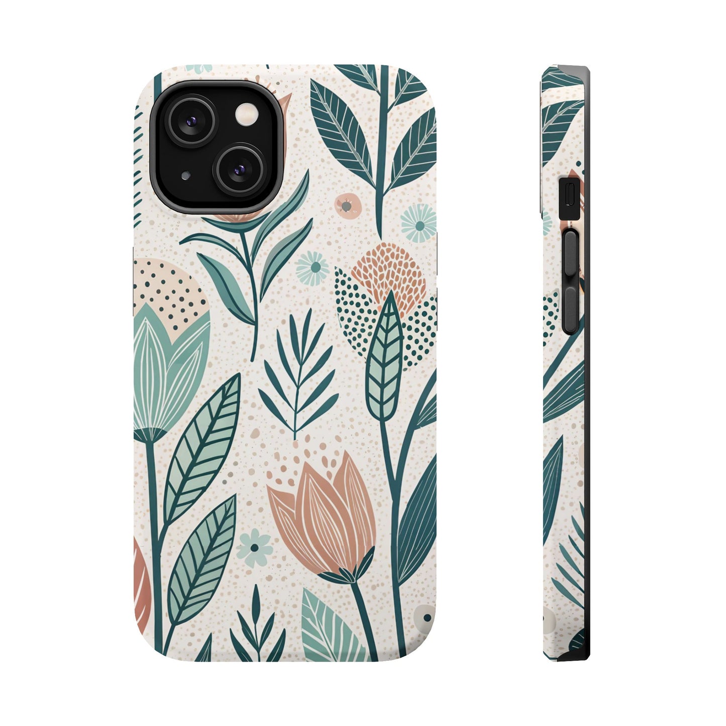 Swedish Inspired Floral design iPhone Tough Case