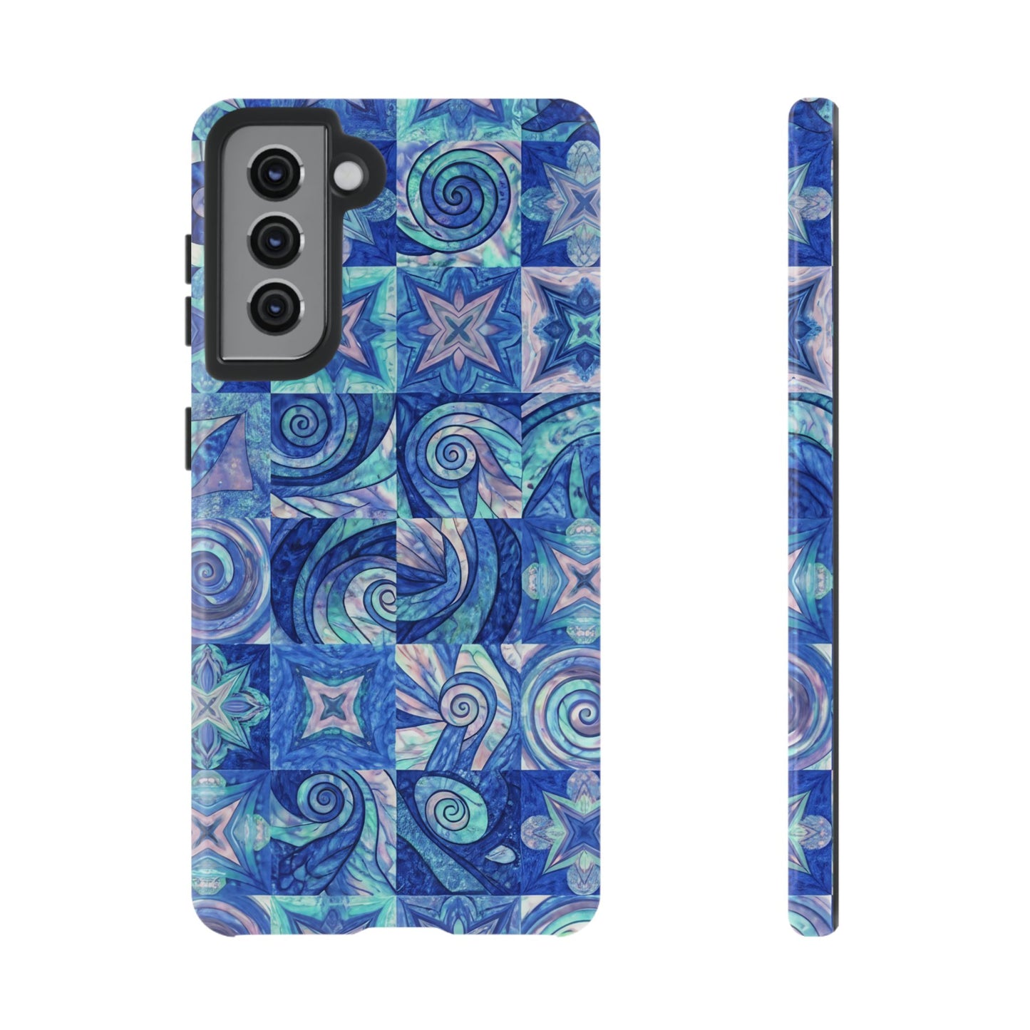 Sea Blue Abstract Samsung Tough Phone Case