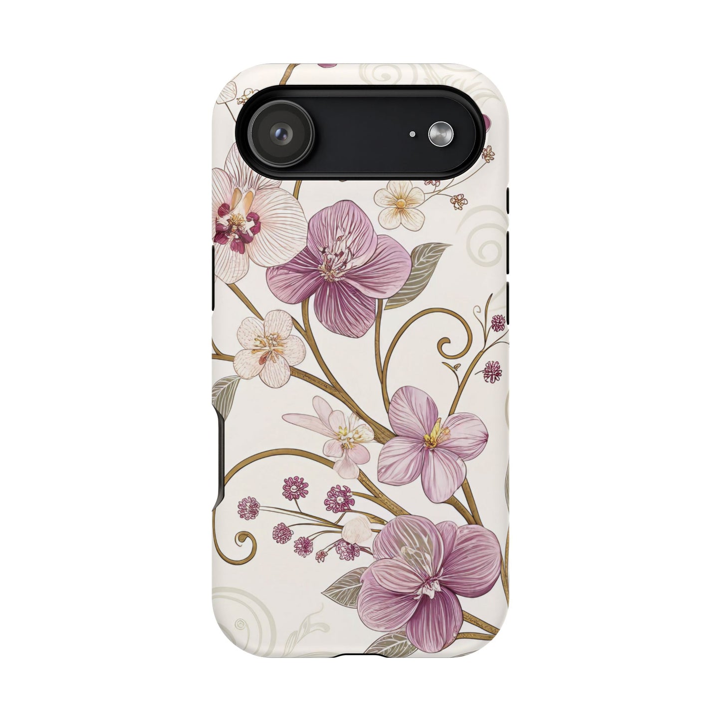 Purple Flower Design iPhone Tough Case