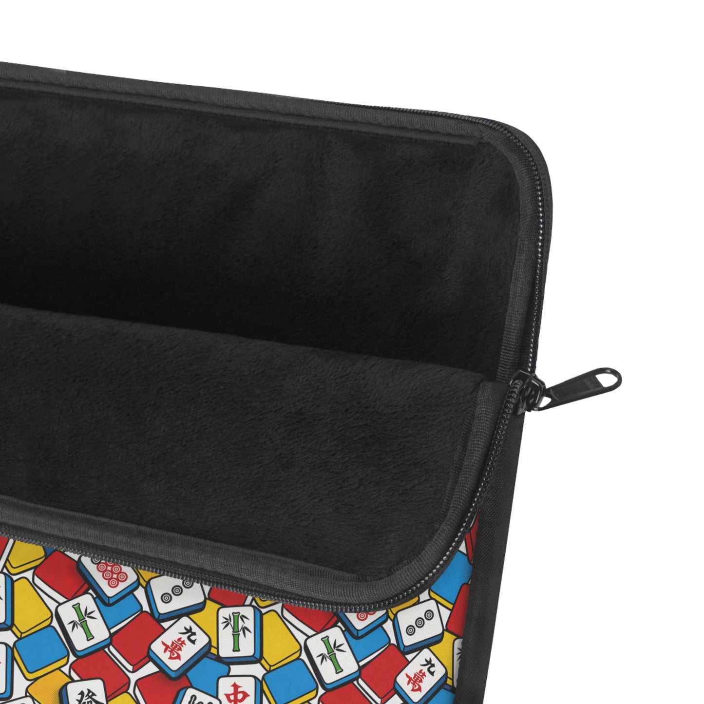 Vibrant Mahjong Laptop Sleeve — Colorful Tile Design Case