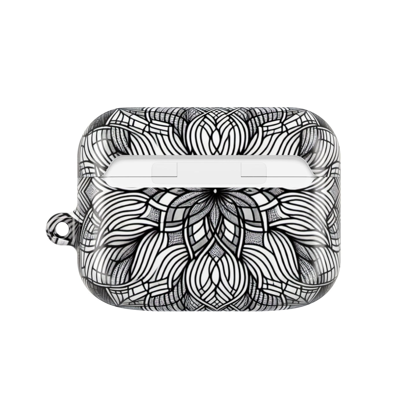 AirPod Case - Black and White Art Explosion Design