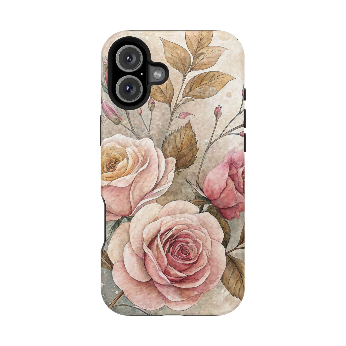 Vintage Rose iPhone Tough Case