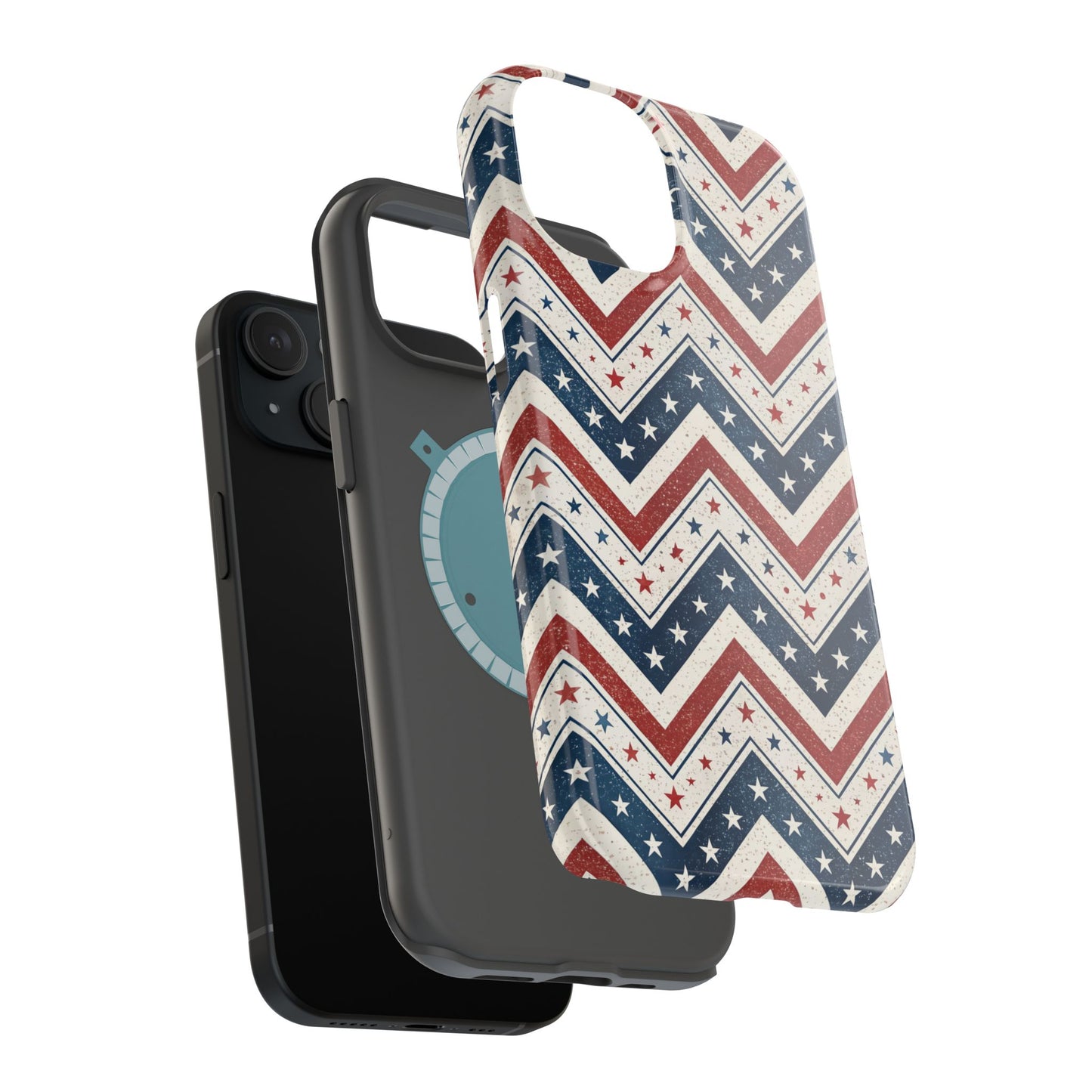iPhone Tough Case - Vintage Stars and Stripes Design