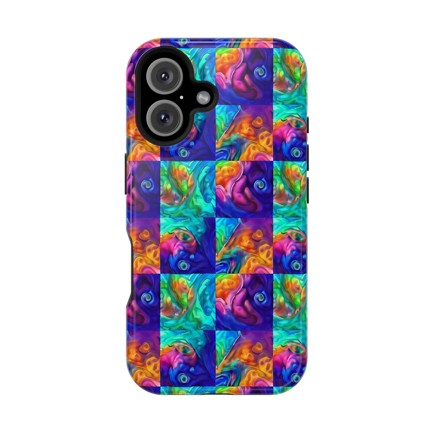 Abalone Swirl iPhone Case — Glowing Shell Impact-Resistant Case