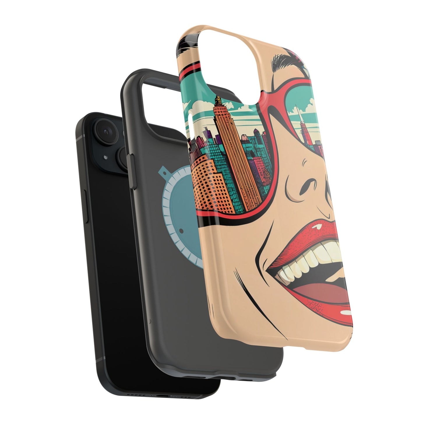 City View Pop Art Design iPhone Tough Case